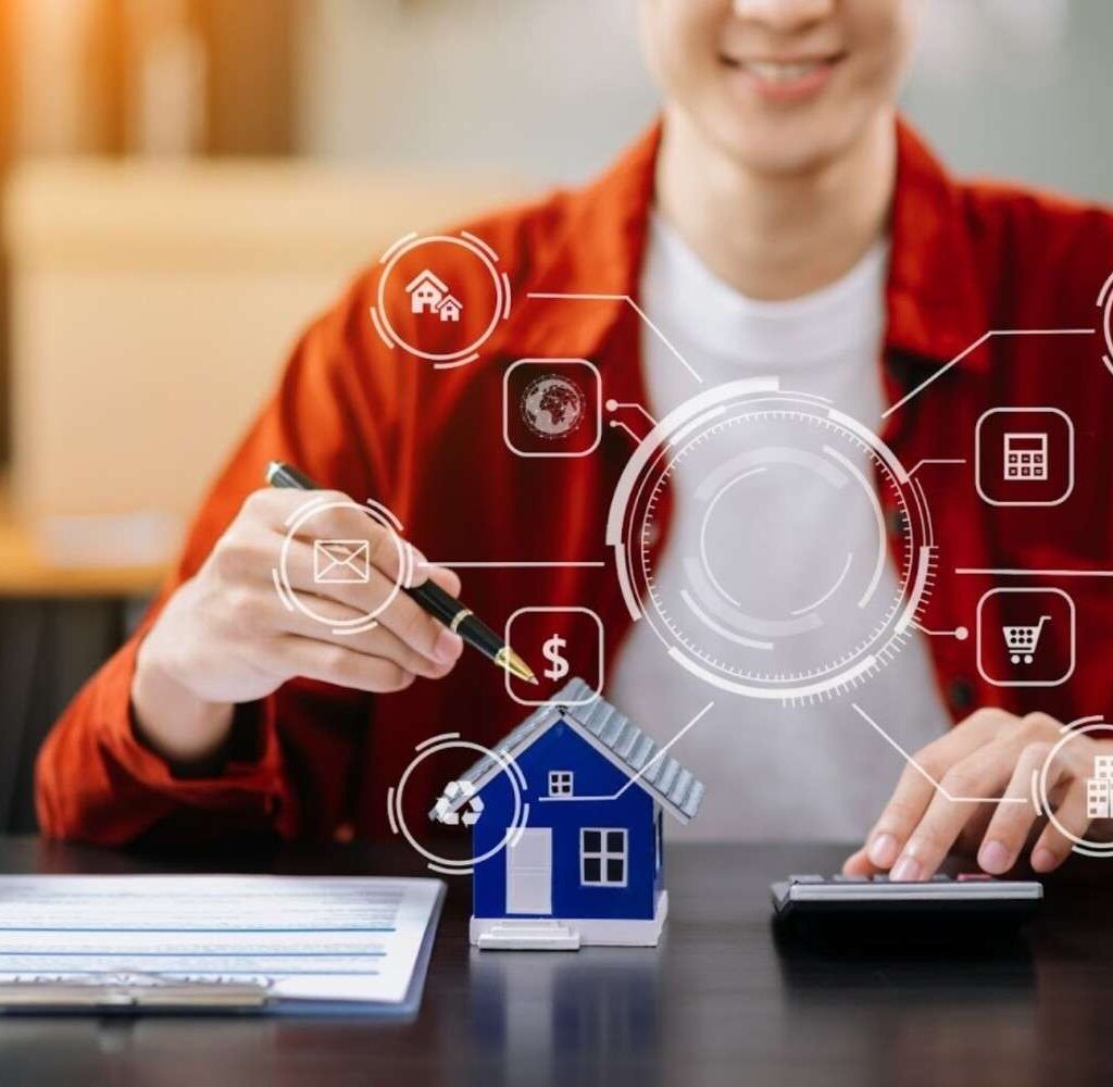 Real estate agent using transaction management software to save time on deals