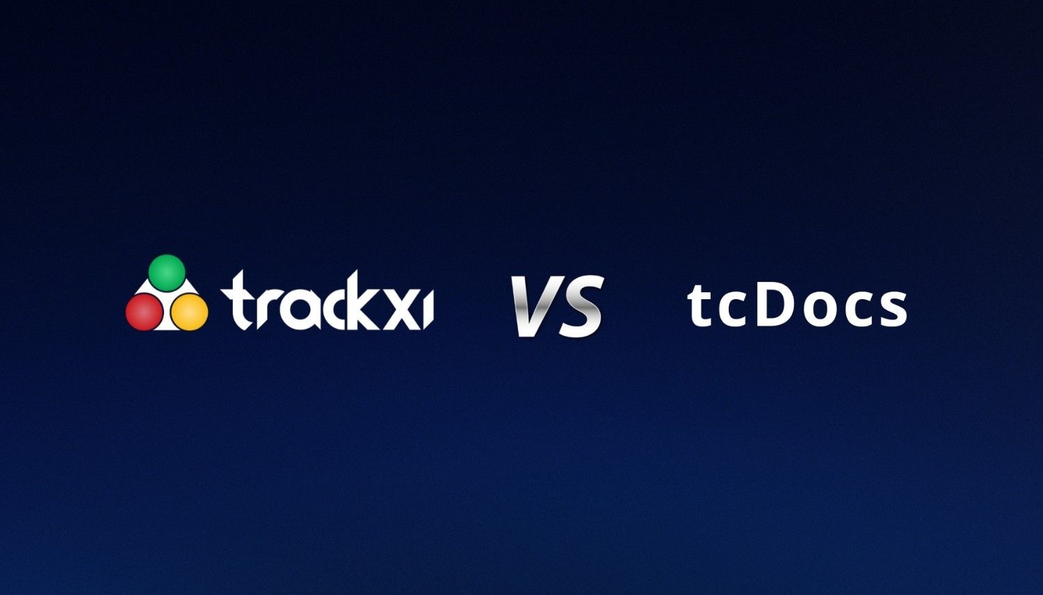 Trackxi vs tcDocs blog banner