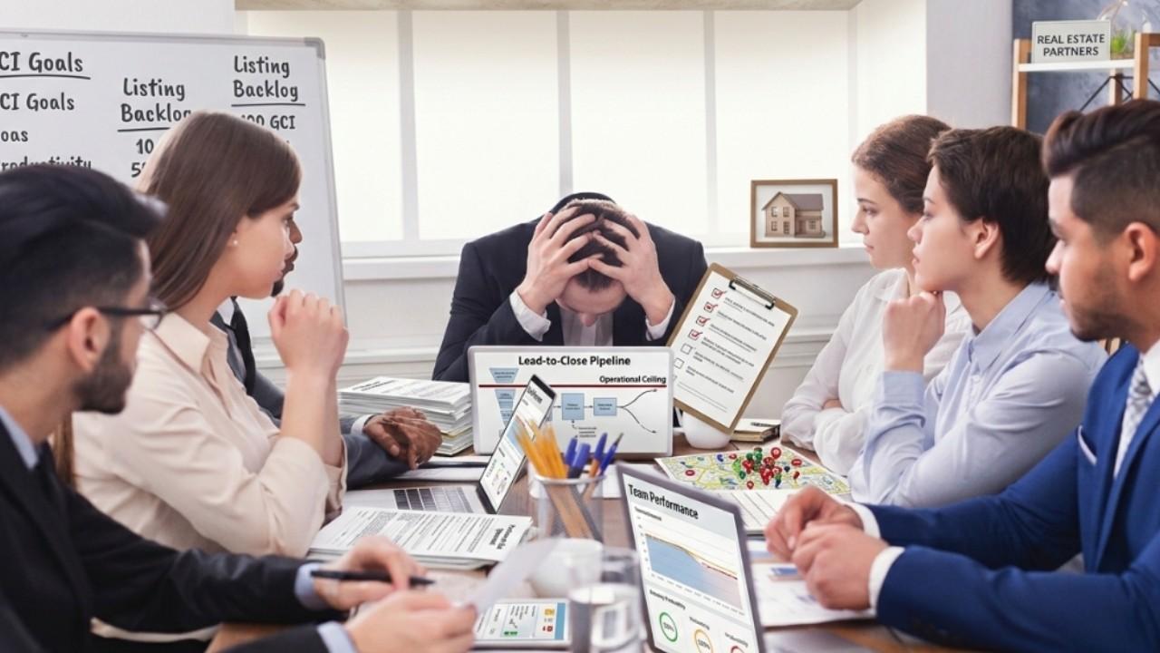 Real estate team hitting an operational ceiling due to manual transaction coordination hurdles