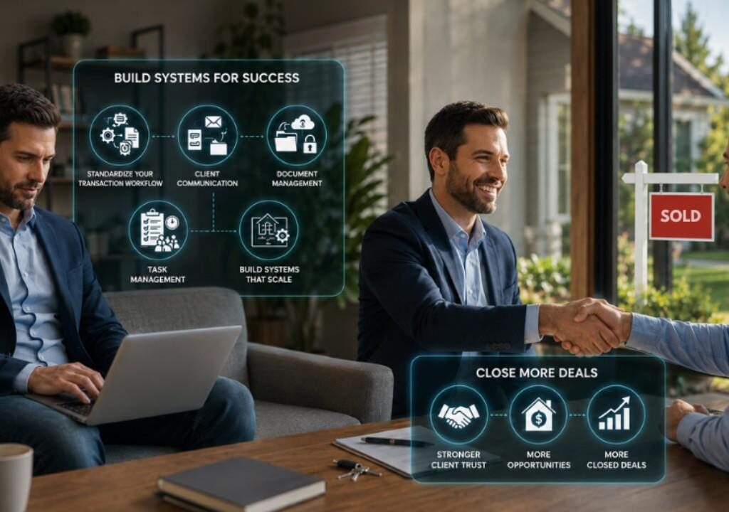 Real estate agent building scalable systems during the slow real estate season to close more deals when business picks up.