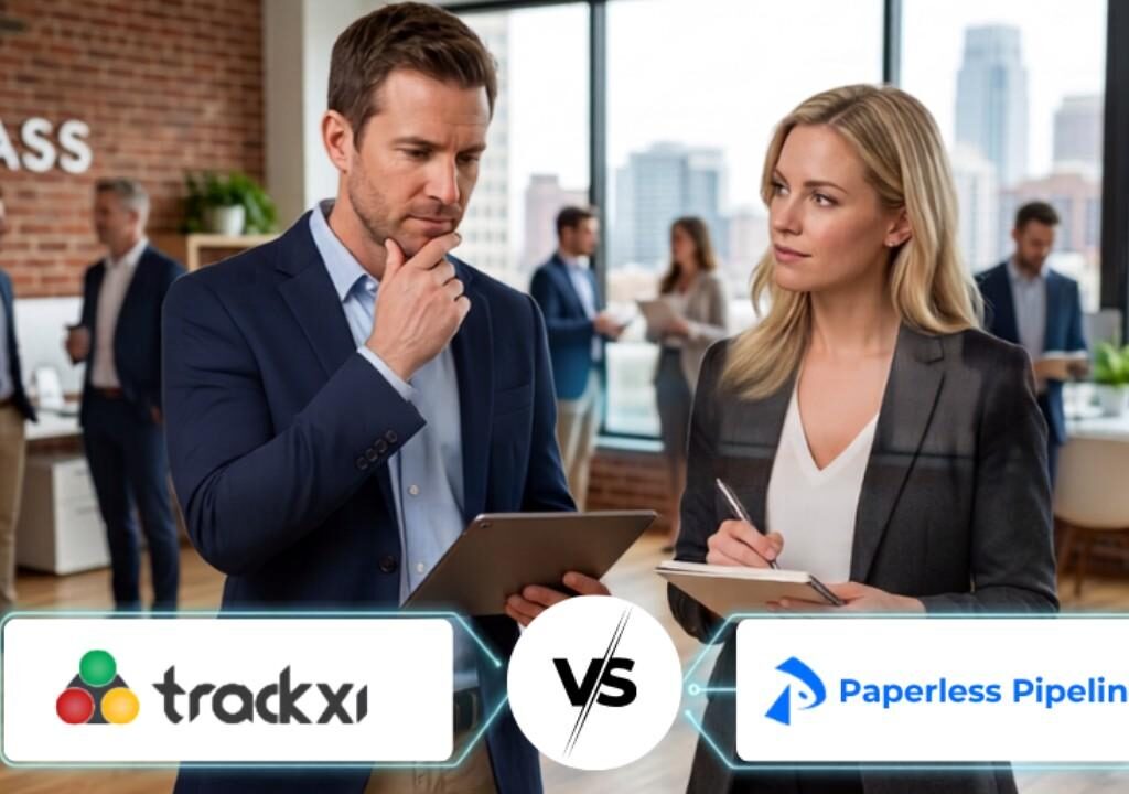 Real estate team comparing Trackxi as a best alternative to Paperless Pipeline for transaction management.