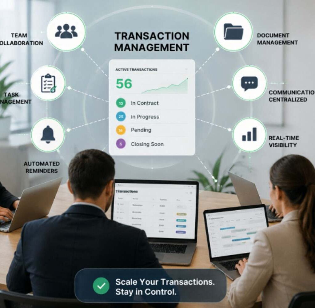 Real estate team using transaction management software to scale and stay in control.